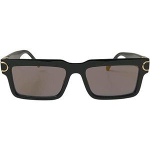 6127 | Black Rectangle Lens Unisex Fashion Sunglasses